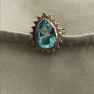 Ct Aquamarine Ring